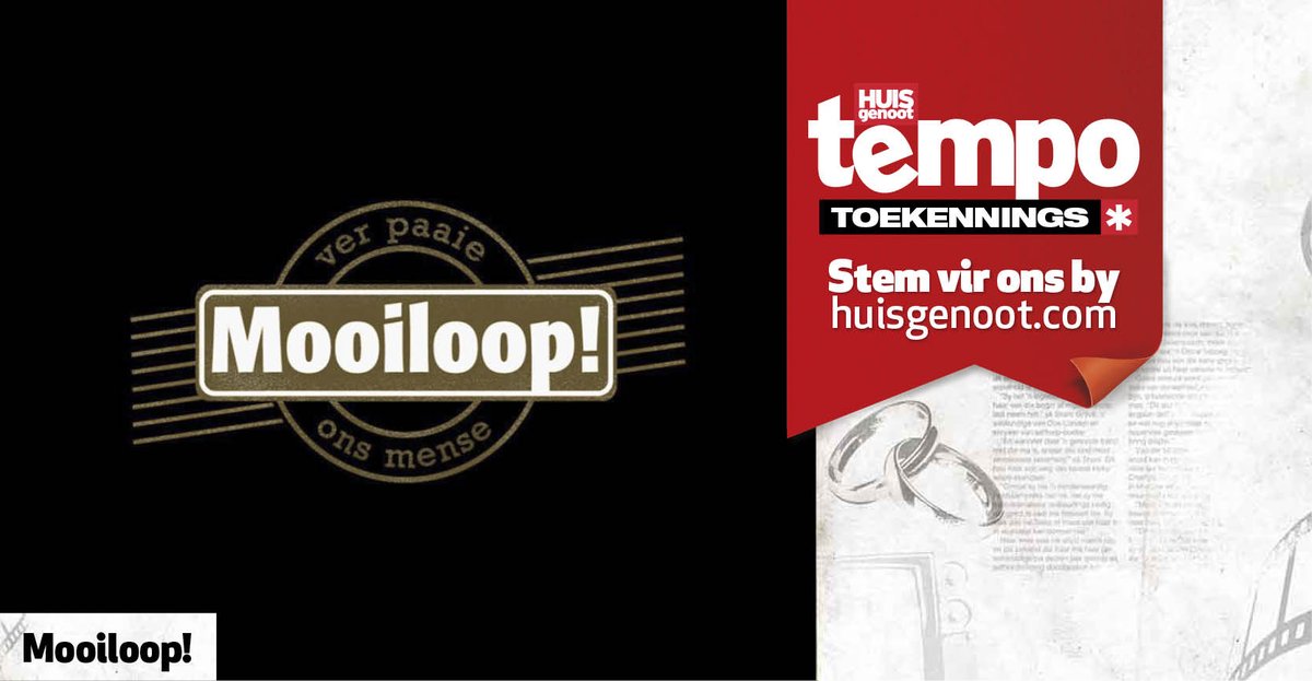 MooiloopTV's tweet photo. SMS "TEMG3″ en jou naam, van en adres voor aan 35407  (R1.50 per sms) #Tempos2016 #Mooiloop @Elma_Postma @denvor https://t.co/BIF7bY3lRt