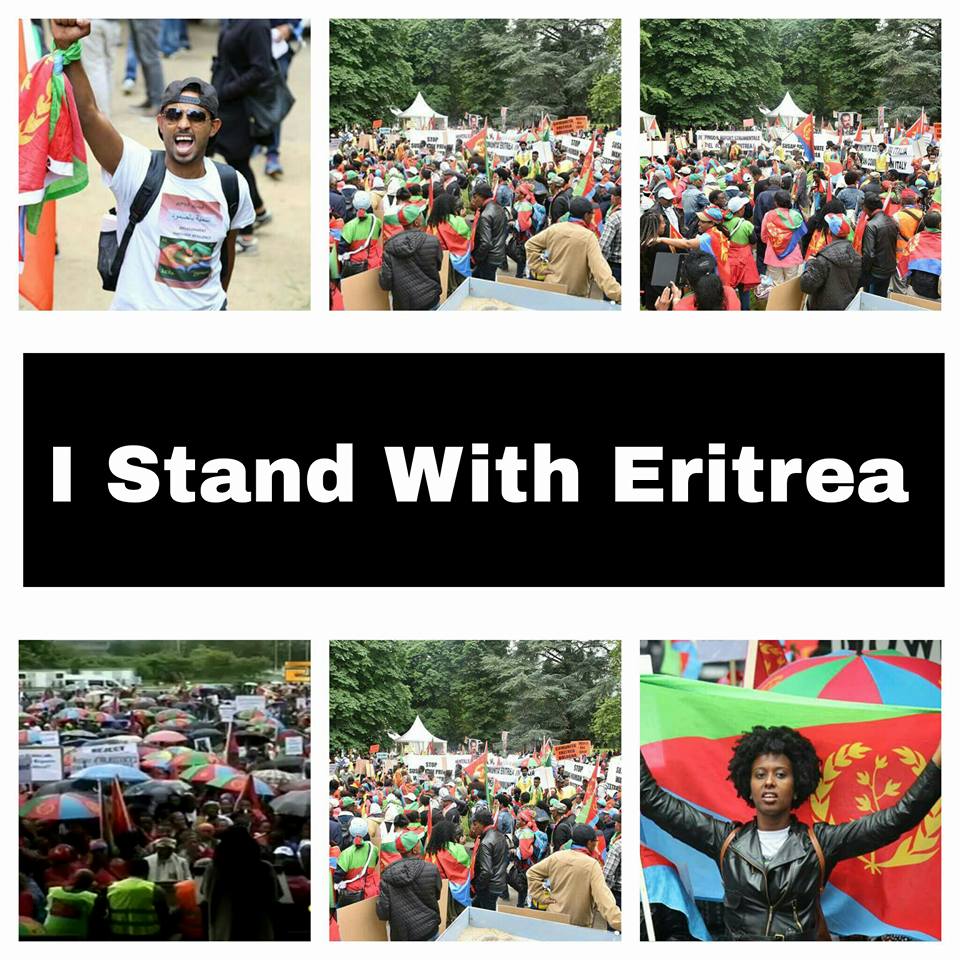 Ternafi's tweet photo. We the pple of #Eritrea unequivocally REJECT the #COIE #SR politically motivated mandates.
#IStandWithEritrea #HRC32 https://t.co/EU9t9YM7np