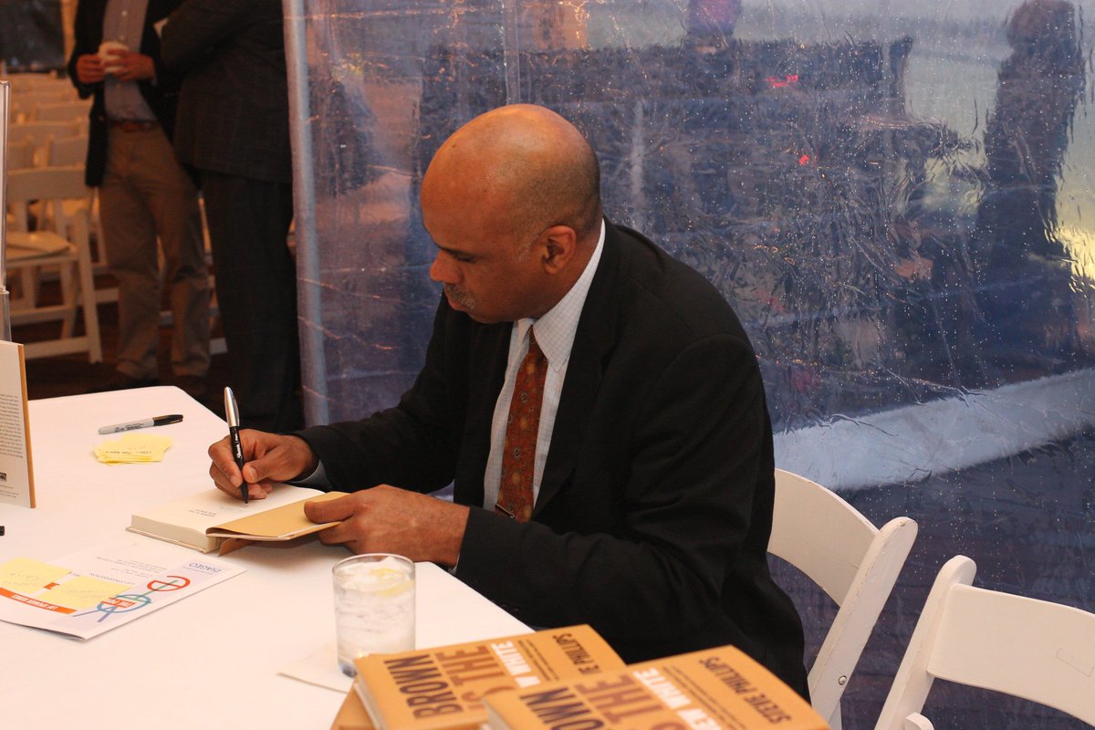 NAACP_LDF's tweet photo. .@StevePtweets gave out autographed copies of his book #BrownIsTheNewWhite at #PowerOfOurVote. Did you get yours? https://t.co/VcWFyks0xs