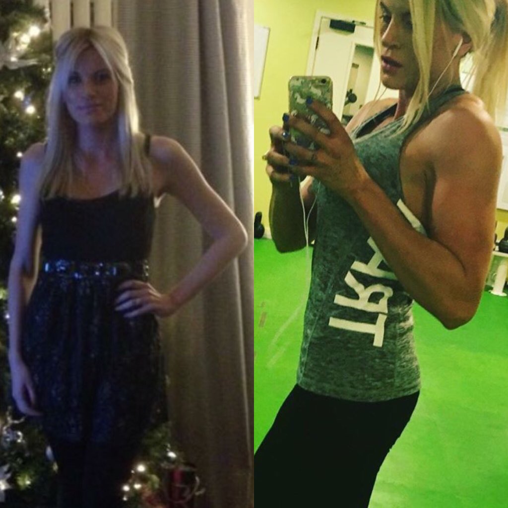 HoneLaura's tweet photo. What a difference in 2 years! #overcomingeatingdisorders #fubodydismorphia #gains #fitness #journey #goals #gym https://t.co/c3C9zTudo0