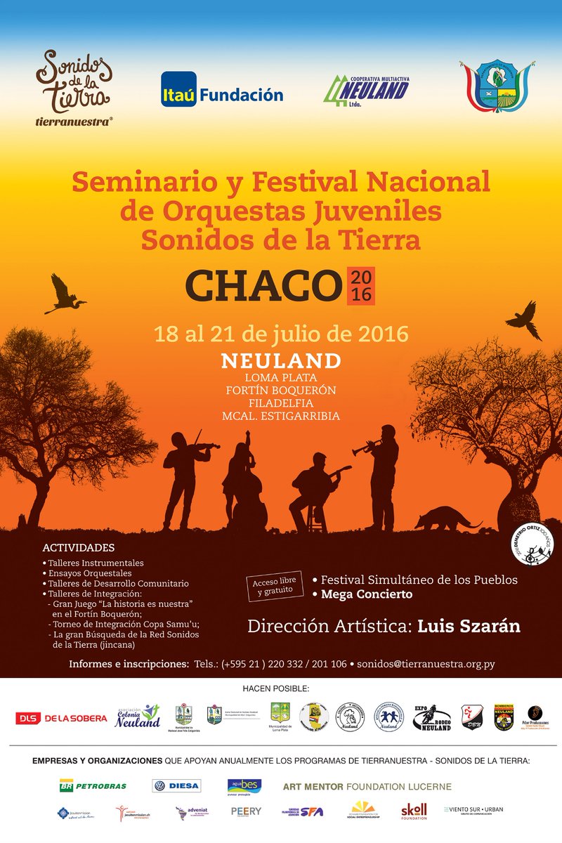 SonidosPY's tweet photo. Ya son 25 comunidades y 2 delegaciones intern. las inscriptas al Seminario Nacional de Orquestas #ElChacoSuena https://t.co/92rtvEm7Bz
