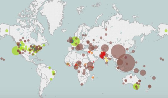 HealthSystemHub's tweet photo. Mapping outbreaks since 2008 @CFR_org https://t.co/sXP4IdpTKL #HealthSystemsHub #R4D #GlobalHealth https://t.co/LqOdKz0pRk