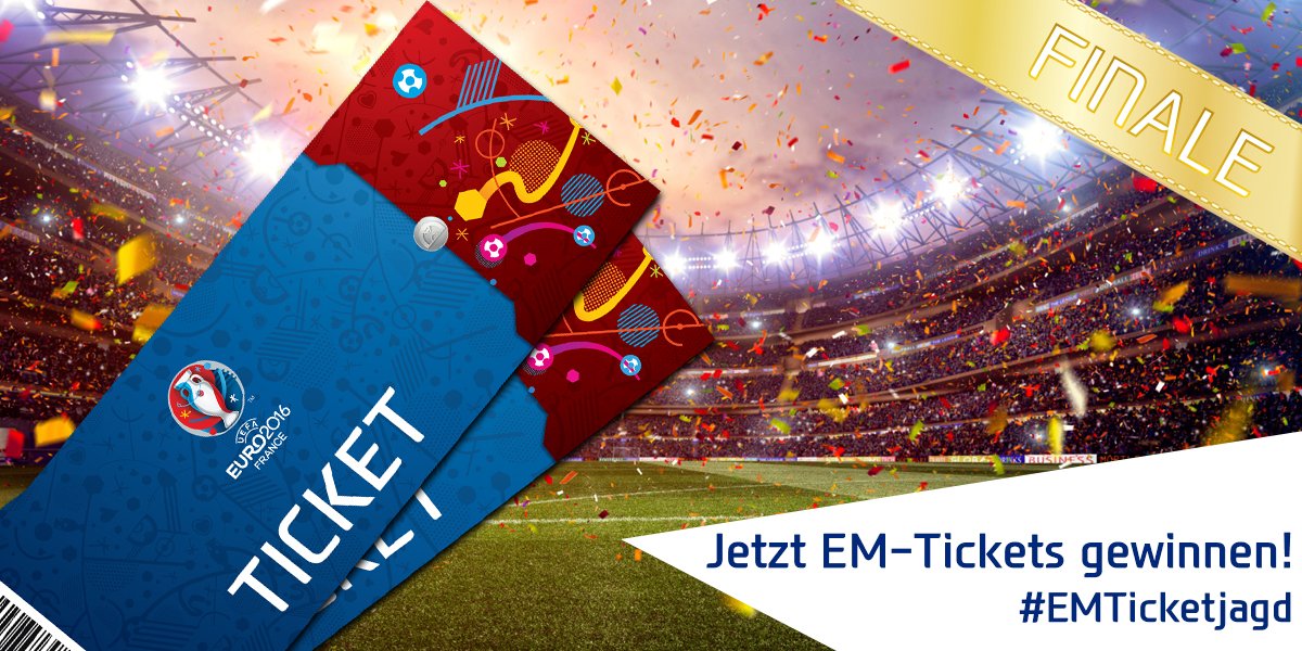 Wir verlosen 1x2 Final- &amp; 1x2 Halbfinaltickets! Sag uns unter diesem Tweet, warum DU gewinnen willst! #EMTicketjagd