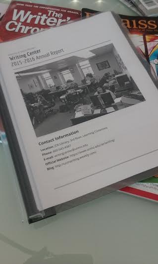 UCMwriting's tweet photo. The WC has published its 1st annual report. May I bring you a copy, @UCMAmbrose? #LetsBuildACommunityOfWriters https://t.co/H7s7fy1R1t