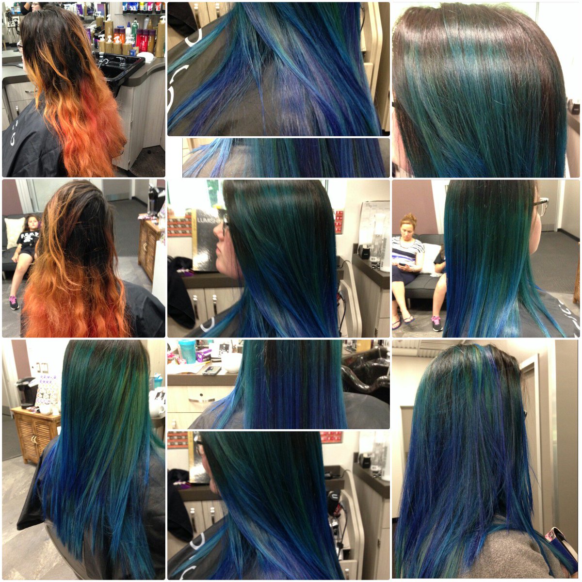 lexie2707's tweet photo. #monroevillesalon17 #solasalons #Solasalonpittsburgh #joicointensity #getglossy #bules #greens #joicocolor #joico https://t.co/3HjGQgEOq5