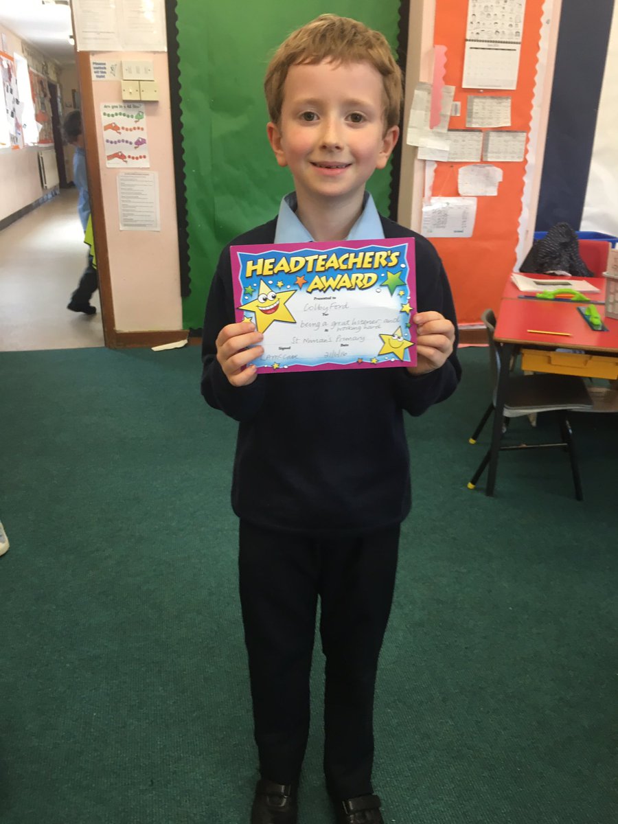 primary_2b's tweet photo. Well done to this wonderful Primary 2 pupil who tries his best and is a great listener 😊 #successfullearner https://t.co/bn3kyX5wGm