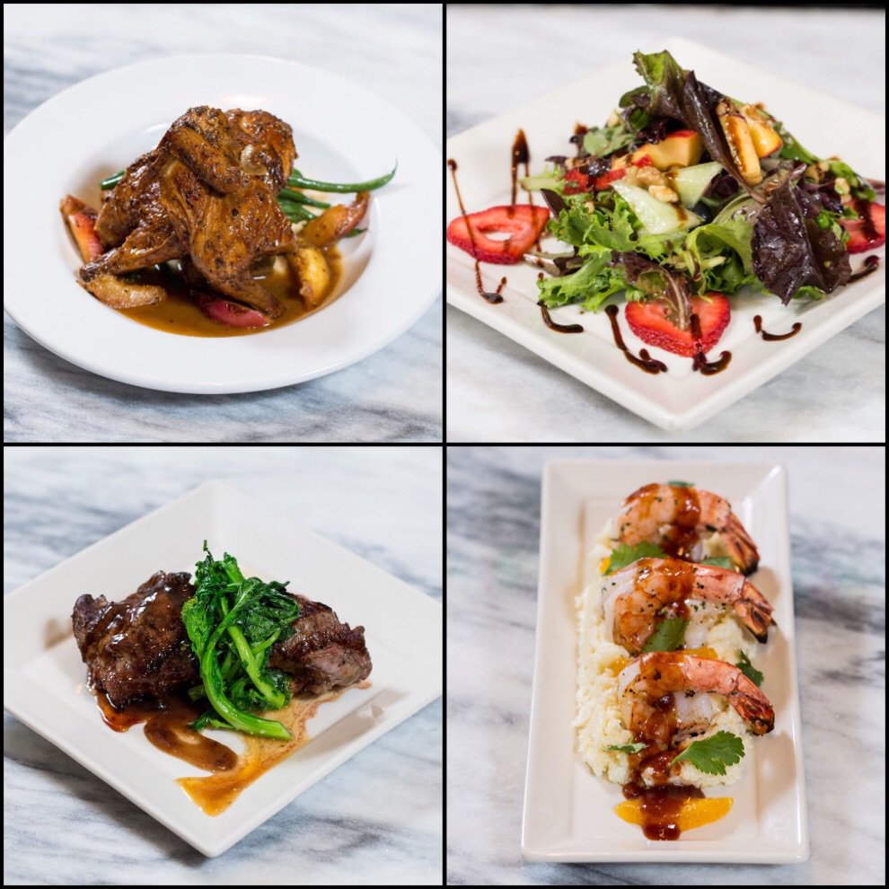 New menu launching TODAY! Cornish hen, NY strip, fresh greens salad, shrimp &amp; grits -just a few of our faves 😍🙌🏼