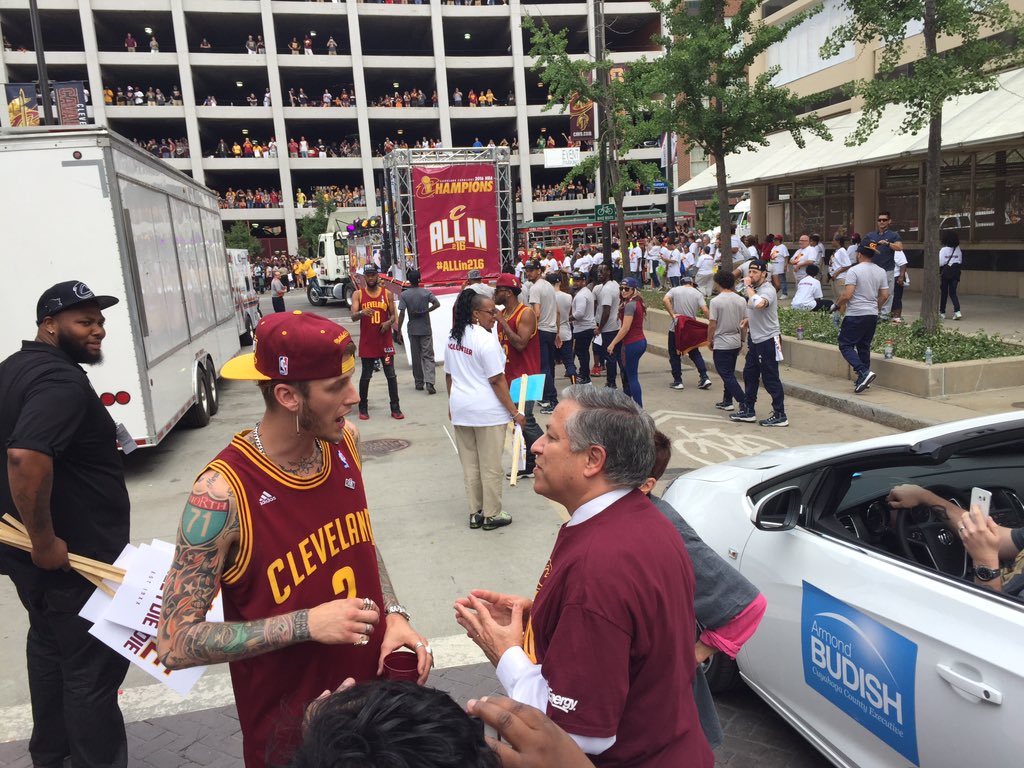 <a href="/machinegunkelly/">13</a> &amp; <a href="/ArmondBudish/">Armond Budish</a> celebrate our #NBAChampionship <a href="/cavs/">Cleveland Cavaliers</a> #ALLin216 #WeRCuyCo #ThisIsCLE