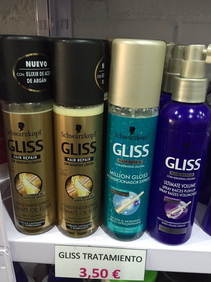 VBPerfums's tweet photo. Gama completa de Gliss Hair Repair a fantásticos precios en V&amp;B!! 3,5€ la unidad. #santboi #gliss #ofertas https://t.co/XmXB3Xh5Yl