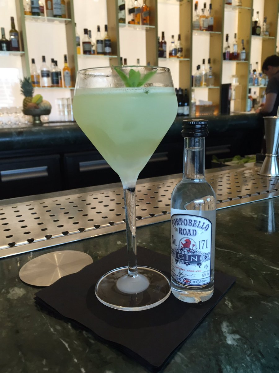 Deliciously refreshing southside from the boys <a href="/Dandelyan/">Dandelyan Fan</a> bar. <a href="/Portobello_Gin/">Portobello Road Distillery</a> #acapitalbracer