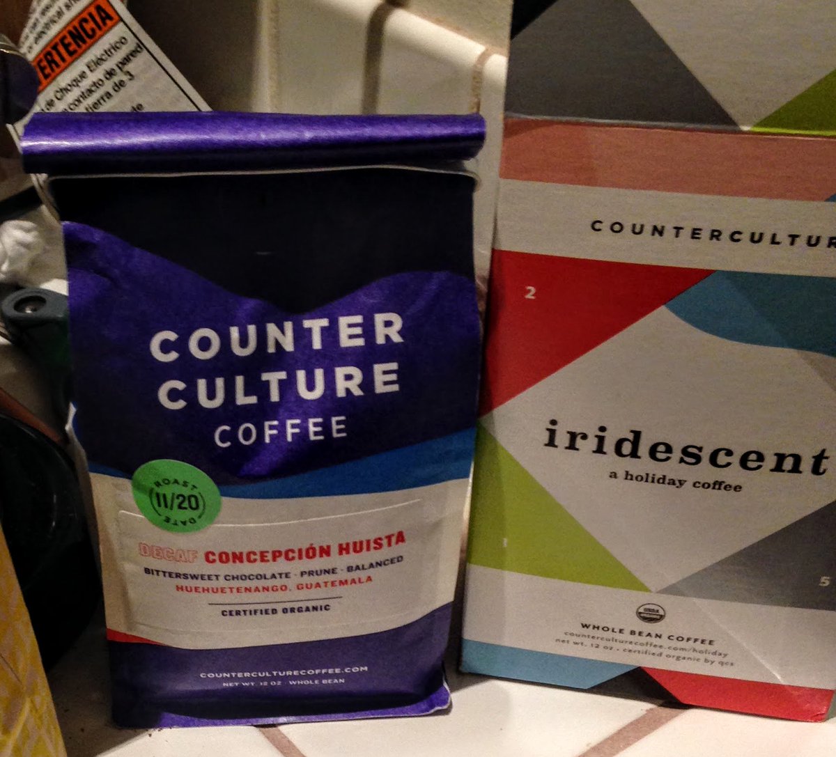 sapatel's tweet photo. @counter_culture we've been good this year. Will Santa bring us back for #winter. #xmas #coffee https://t.co/7j03jhMrNy