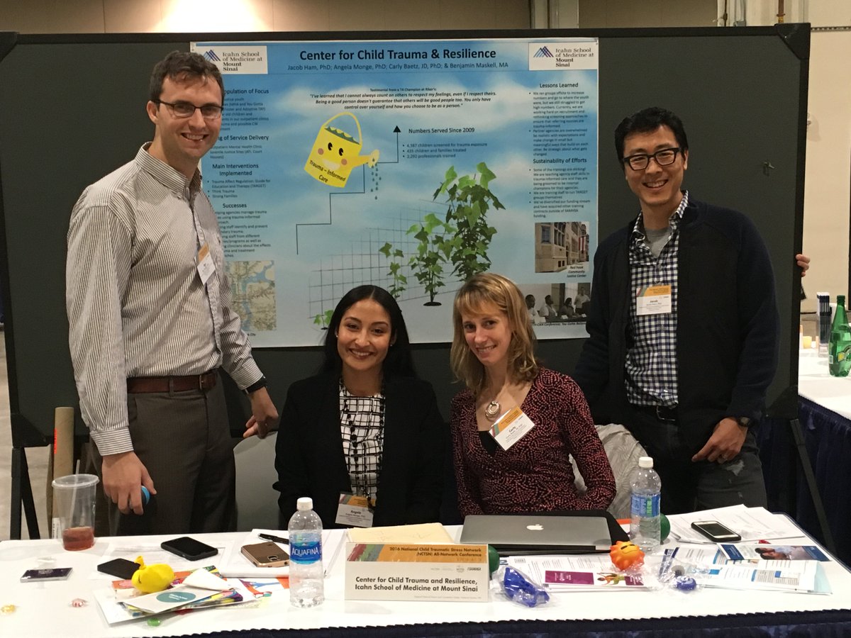 childpsychnyc's tweet photo. Recently the Ctr for Child Trauma &amp; Resilience team went to the @nctsn conference. It was very interesting for all! https://t.co/Ju4AnUCTm3