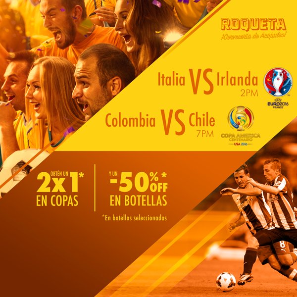 RoquetaMX's tweet photo. Aprovecha las promociones que tenemos para ti y disfruta de las copas de futbol, ¡te esperamos en Roqueta Santa Fe! https://t.co/4PT9fRlNOT
