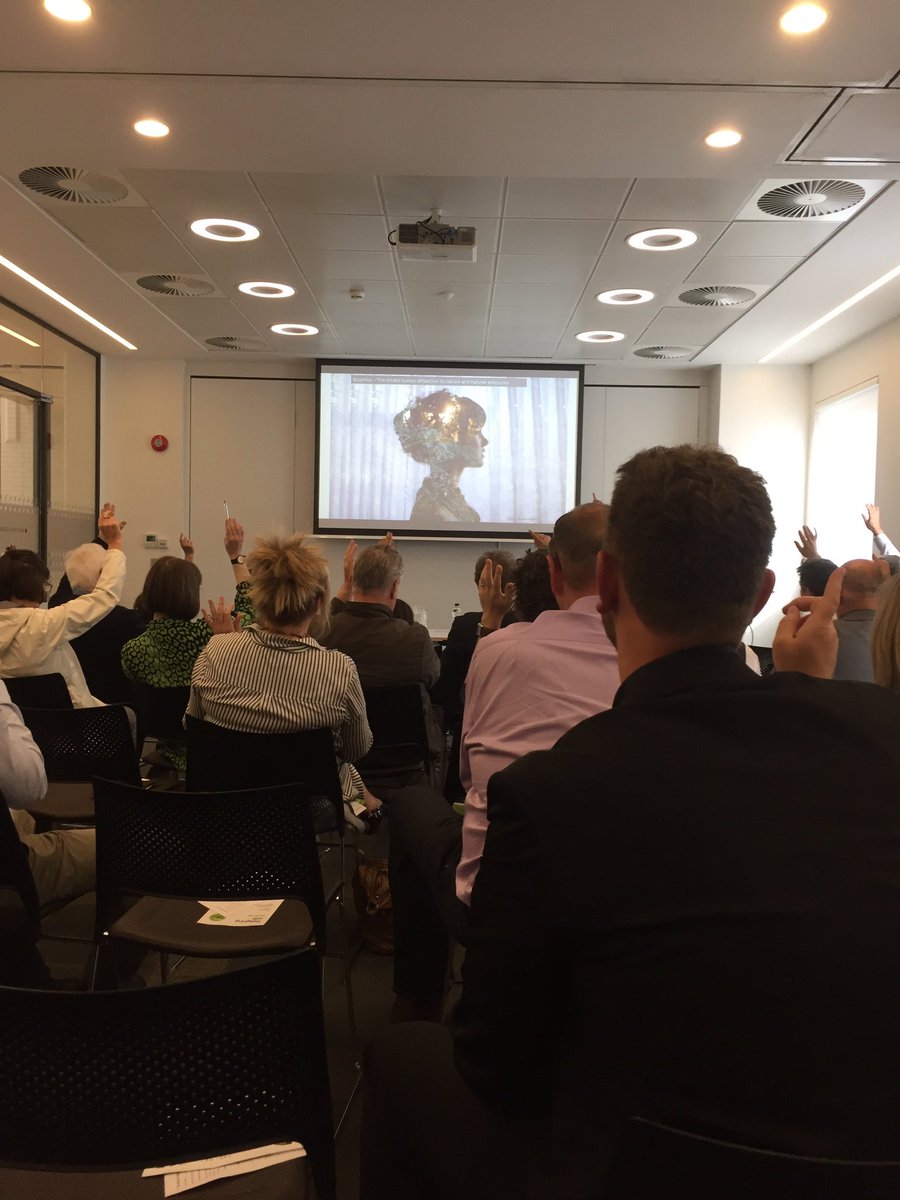 EngageLiverpool's tweet photo. Audience participation from our first speaker @Oliver_Heath for #DesigningWithNature https://t.co/JJFqF0pzIW
