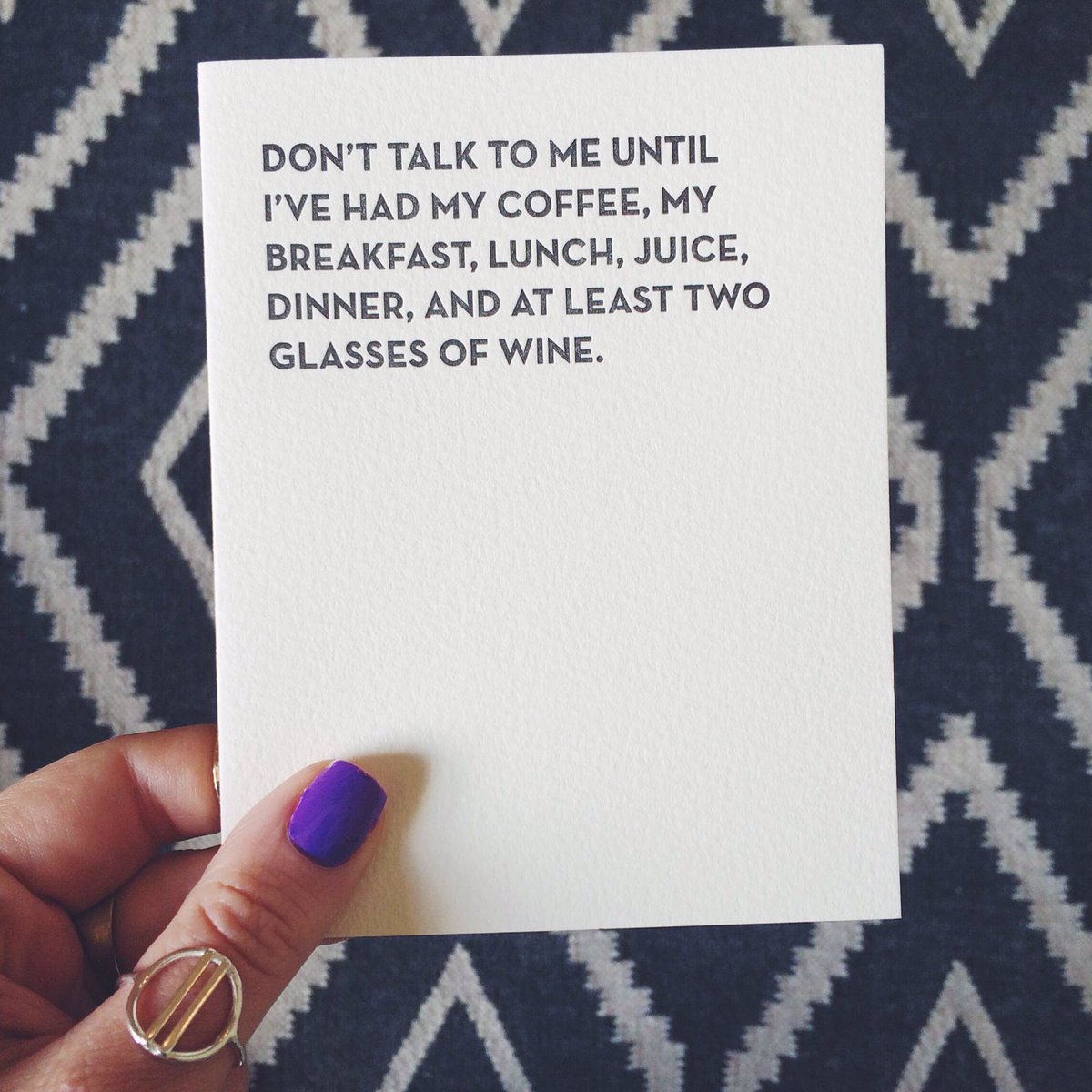 Current mood. <a href="/saplingpress/">Lisa Krowinski</a> #sassycards