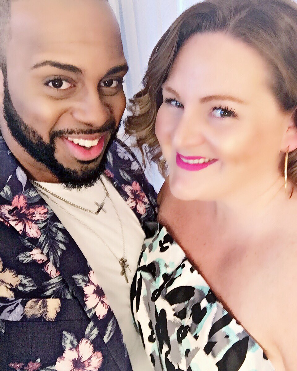 Nathaniel_Jaye's tweet photo. Me and @littlelimedress at the #FFFWeek panel discussion "curvy styling" #NathanielJaye https://t.co/mITaUr5Dgx