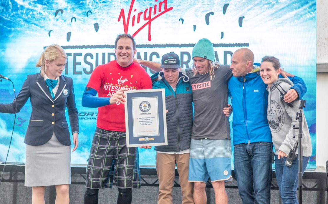 Congrats to everyone who took part in the <a href="/Virgin/">Virgin</a> <a href="/kitesurfarmada/">Kitesurfing Armada</a>. Another <a href="/GWR/">Guinness World Records</a> record! virg.in/fYHIq