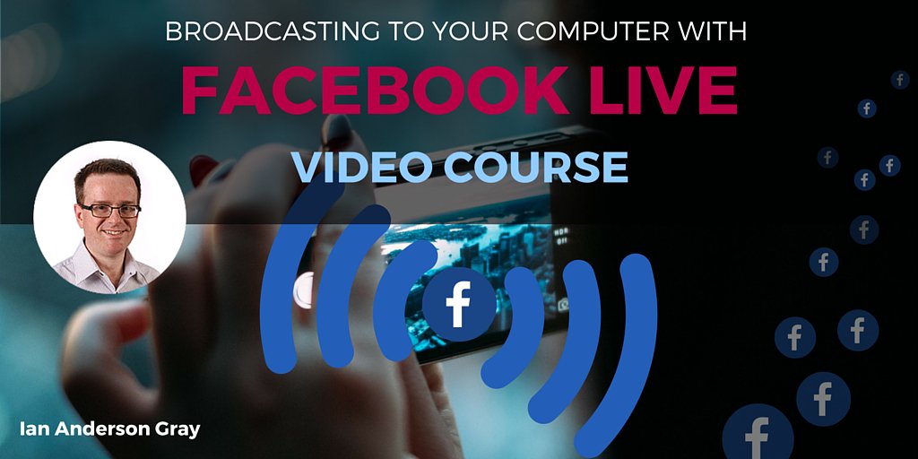My Easy 12-video course->
Learn how to Broadcast to Facebook Live from your Computer
members.seriouslysocial.me/fblivecourse/