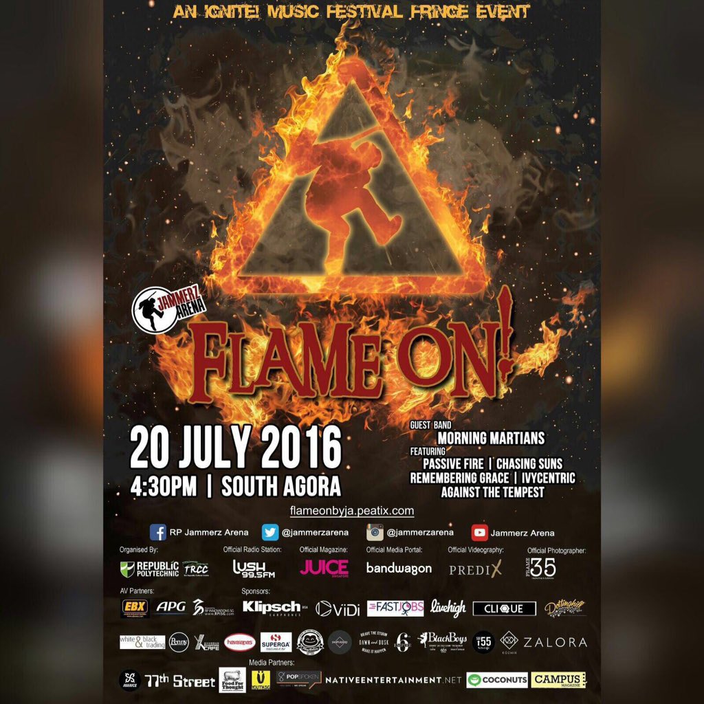 syafiqmisari's tweet photo. HERE IT IS, Flame On! by JA Be there, you wonβt regret!! #JAMMERZARENA #FLAMEONBYJA #FRINGE2016 https://t.co/h9d94qwSHi