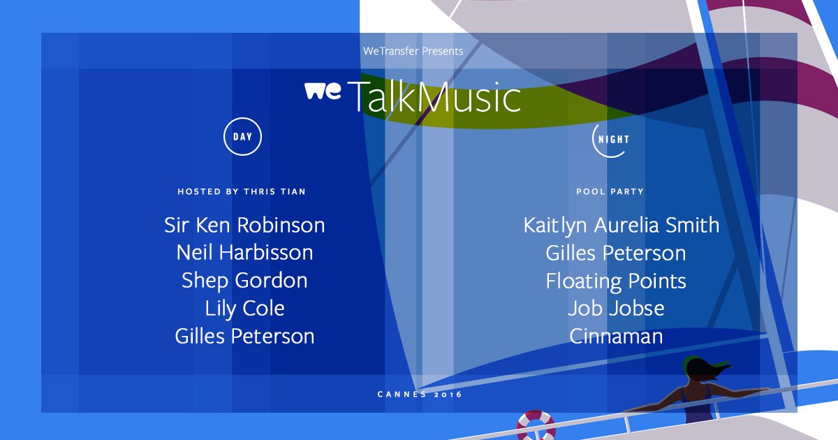 WeTalkMusic comes to #CannesLions tomorrow, June 23rd. We proudly present our line-up, hosted by <a href="/thristian/">Thristian</a>: