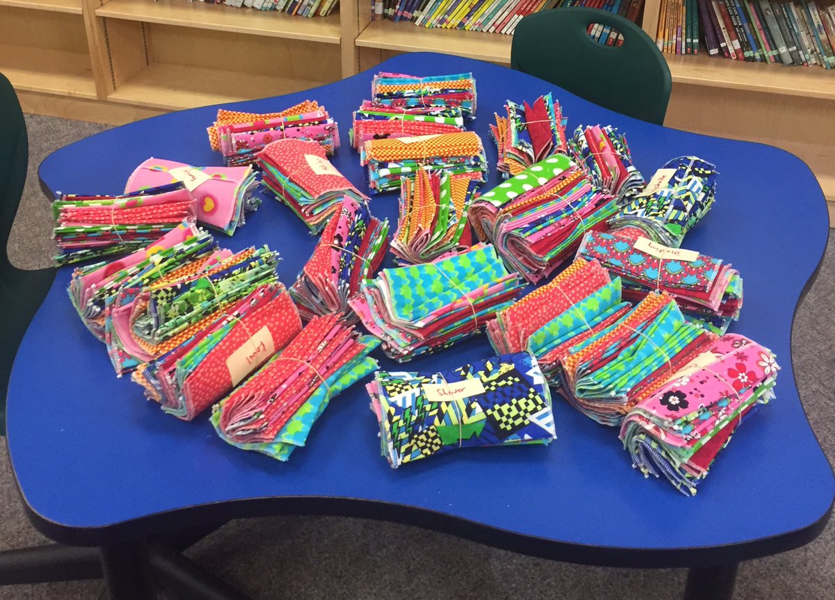 GreenClubAS's tweet photo. Our final Eco project, #reusable bags for every Sibbald kid #zerowaste #EnviroEd @principalfero @APMaBennett https://t.co/IDB9gwMEfI