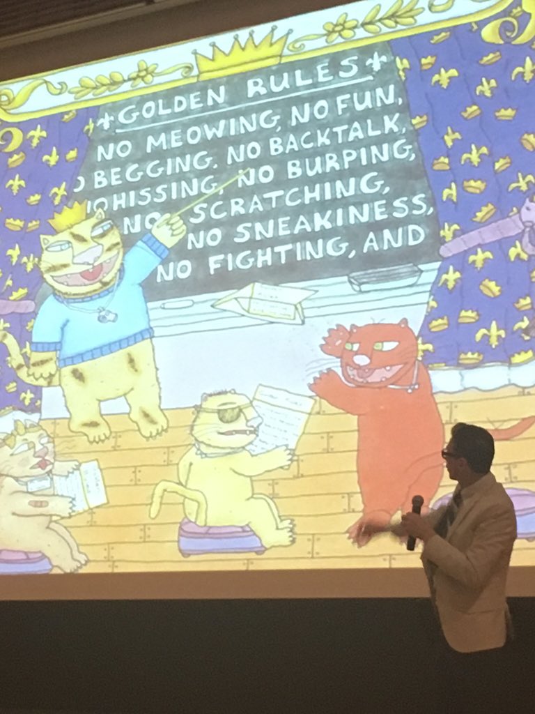 LauraLWiley's tweet photo. "Writing good books starts with reading good books." Great keynote with Jack Gantos. #TCRWP https://t.co/IFrT7umdgN