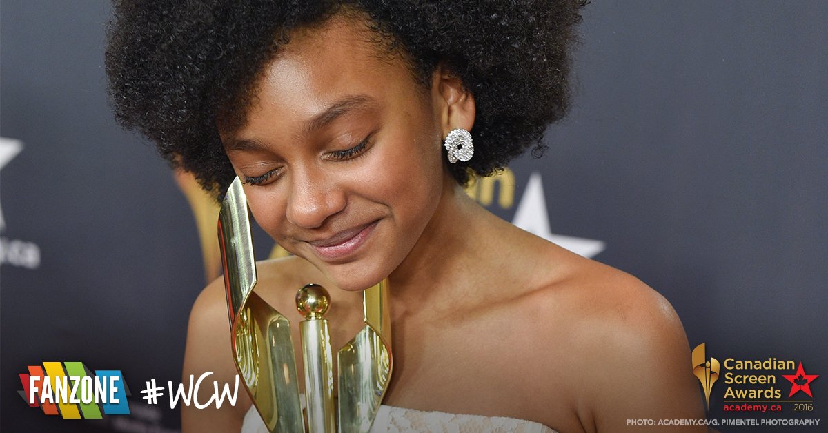 TheCdnAcademy's tweet photo. Our #WCW is @shailynpd from @betweenseries! RT if you think she looked flawless after her big win at #CdnScreen16. https://t.co/6rzDeaS7Zx