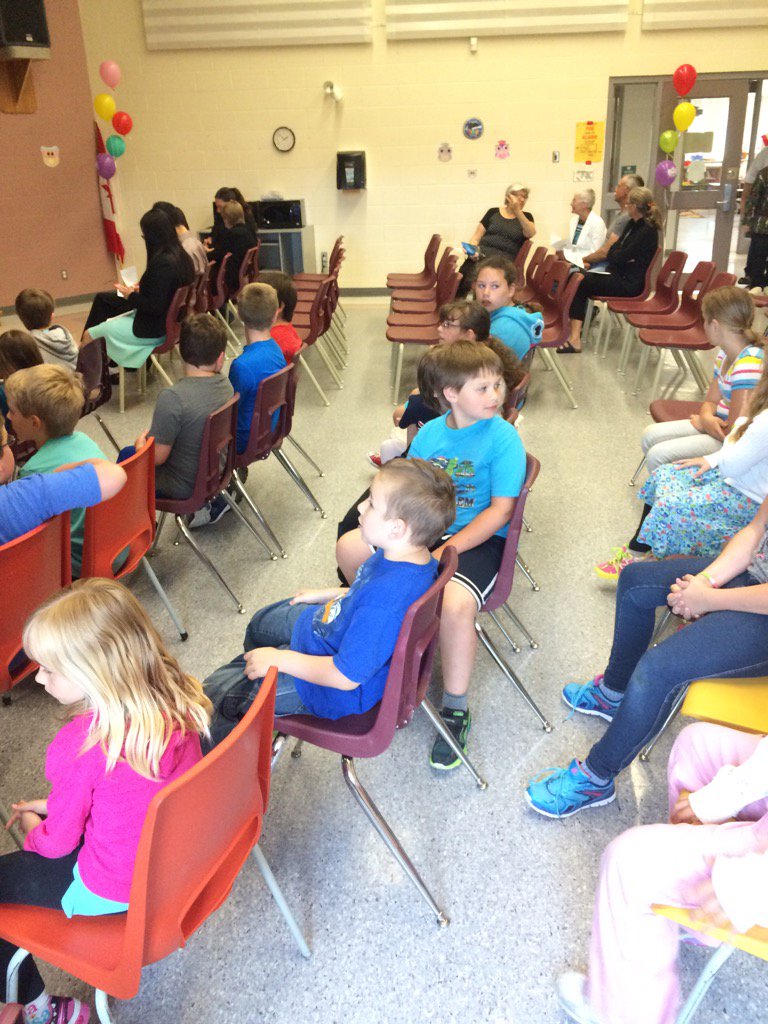 SRFPS1's tweet photo. SRFPS Grade 6 Grad is moments away for beginning! https://t.co/eZJNaEhKEx