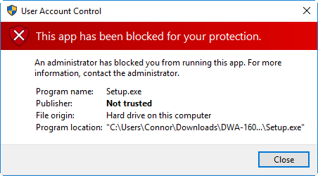 ronnockoch's tweet photo. "Please contact the administrator" "Hi Connor, it's Connor. What gives?"
#StupidWindows10 https://t.co/dR4fJmzGdj