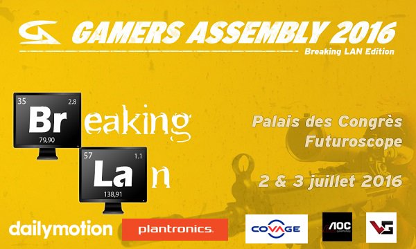 GamersAssembly's tweet photo. La Breaking LAN accueille 5 partenaires pour assurer la réussite de cette première édition !
https://t.co/TwuPRm1pO2 https://t.co/1iNJdOIf6k