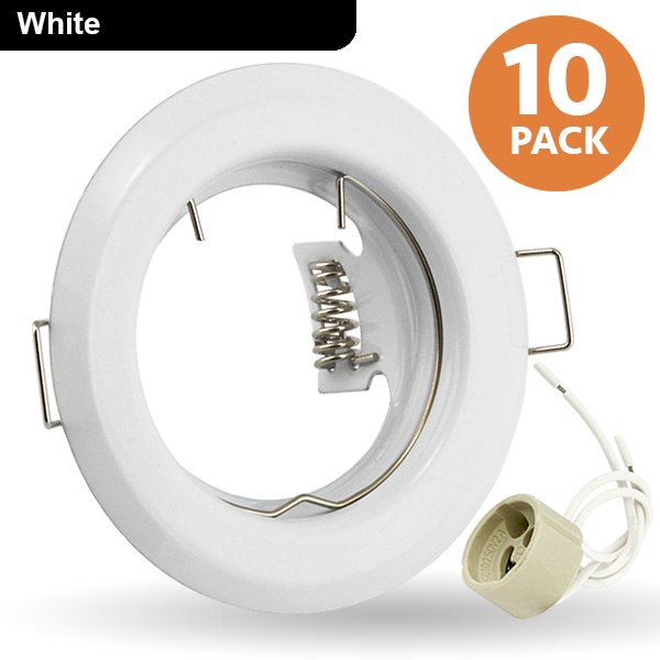 QuasarLighting's tweet photo. 10Pack K15 White Fixed Round Recessed Ceiling Downlight+GU10 lamp holder[001588]  https://t.co/KwnAnGjBl6 #downlight https://t.co/qIPiRV06Ya