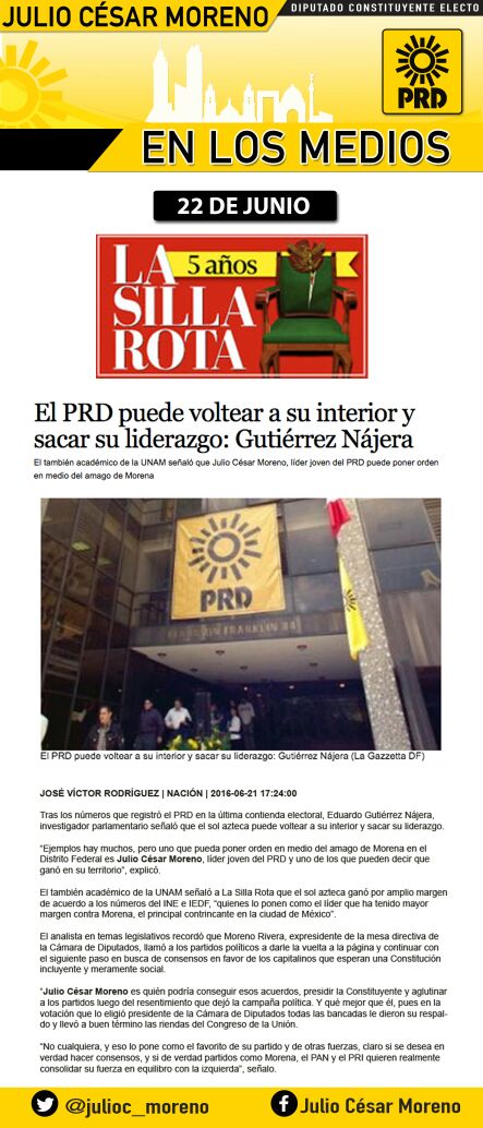 julioc_moreno's tweet image. Comparto nota de @lasillarota en la q&apos; nombran el rumbo de los trabajos en el #Constituyente bit.ly/28RE1Yw