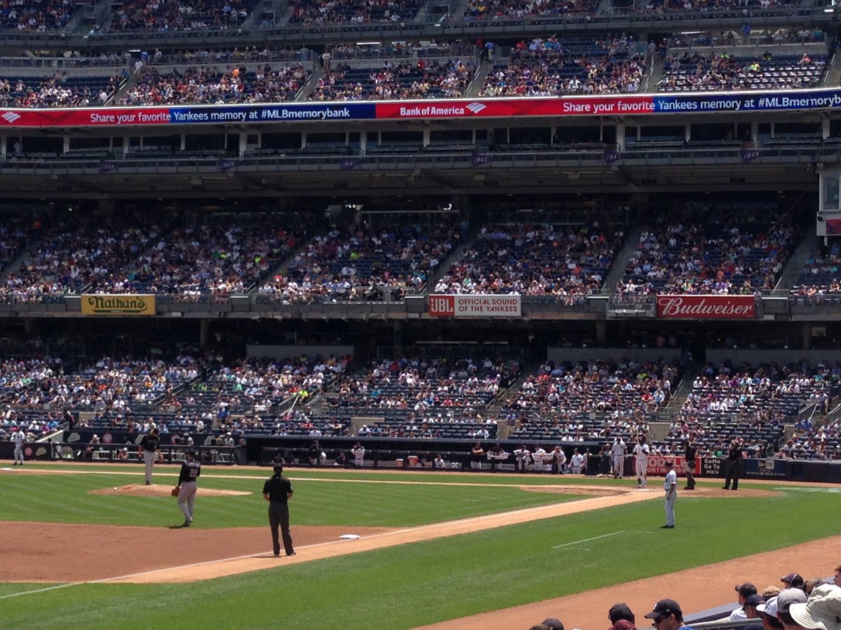 IamNYSports's tweet photo. Perfect day @Yankees game! @DoofaGuy should be here! #LetsGoYankees #ineedsunscreen @MLB @MLBNetwork @AudreyPuente https://t.co/cexoOZBjcw