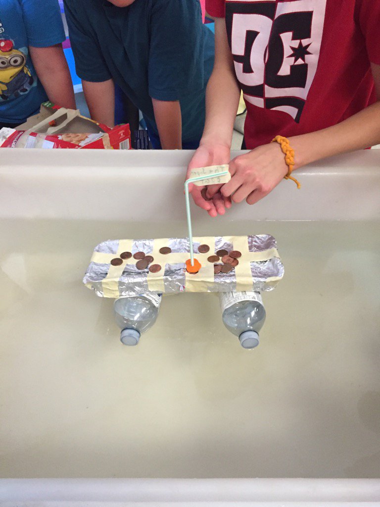 How many pennies will the boat hold?