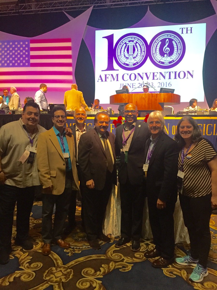 AFMLocal47's tweet photo. Your Local 47 Delegates proudly serving at #AFM100 Convention @The_AFM @johncoz @arcobass https://t.co/rw7kojTgM7