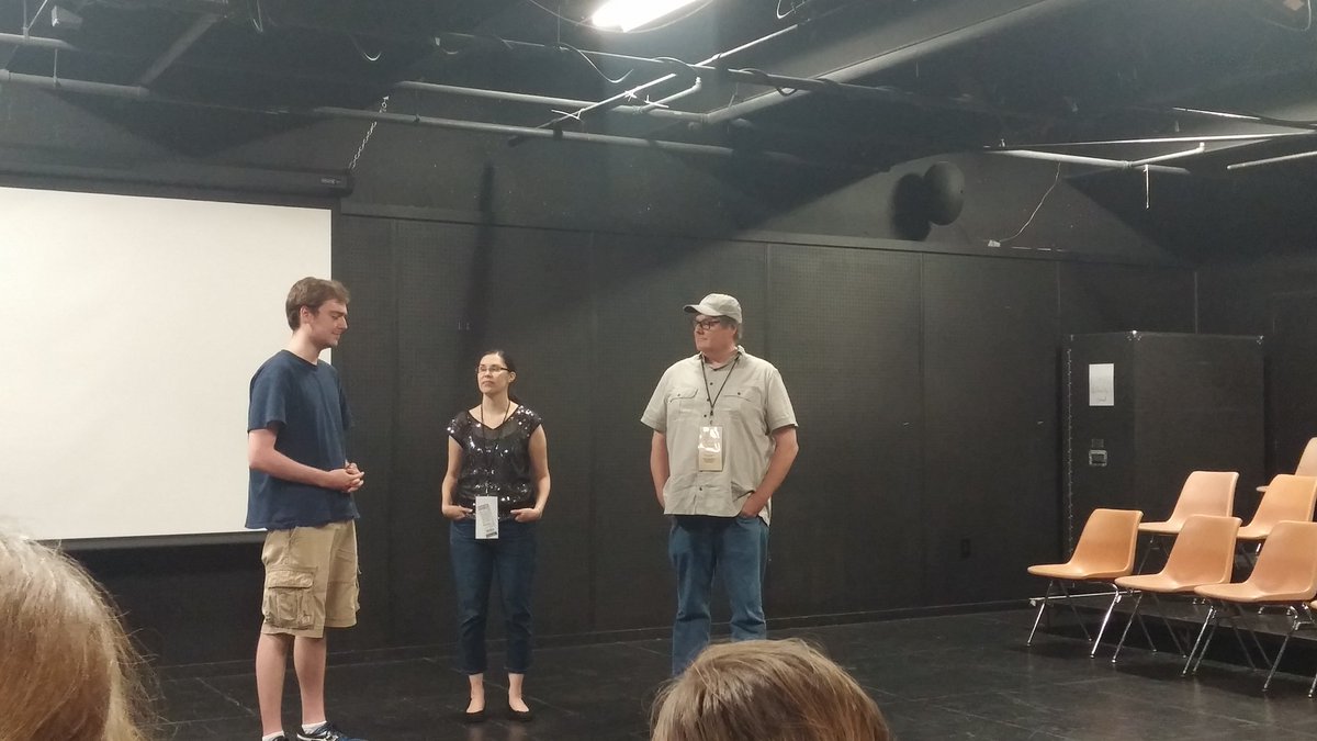 KUFMS's tweet photo. #kustudent Jacob Hood, Misti Boland and #kuprofessor Matt Jacobson tackle a @FreeStateFest Q&amp;A https://t.co/U2L0NNzcRf