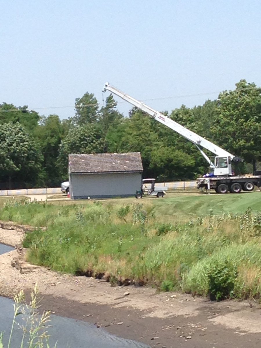 Ski_KC's tweet photo. Blazing hot week, aerated 14 acres of fairways, installed new pump motor, and hit dry spots with Tricure. #GolfOP https://t.co/FogtHoLhIy