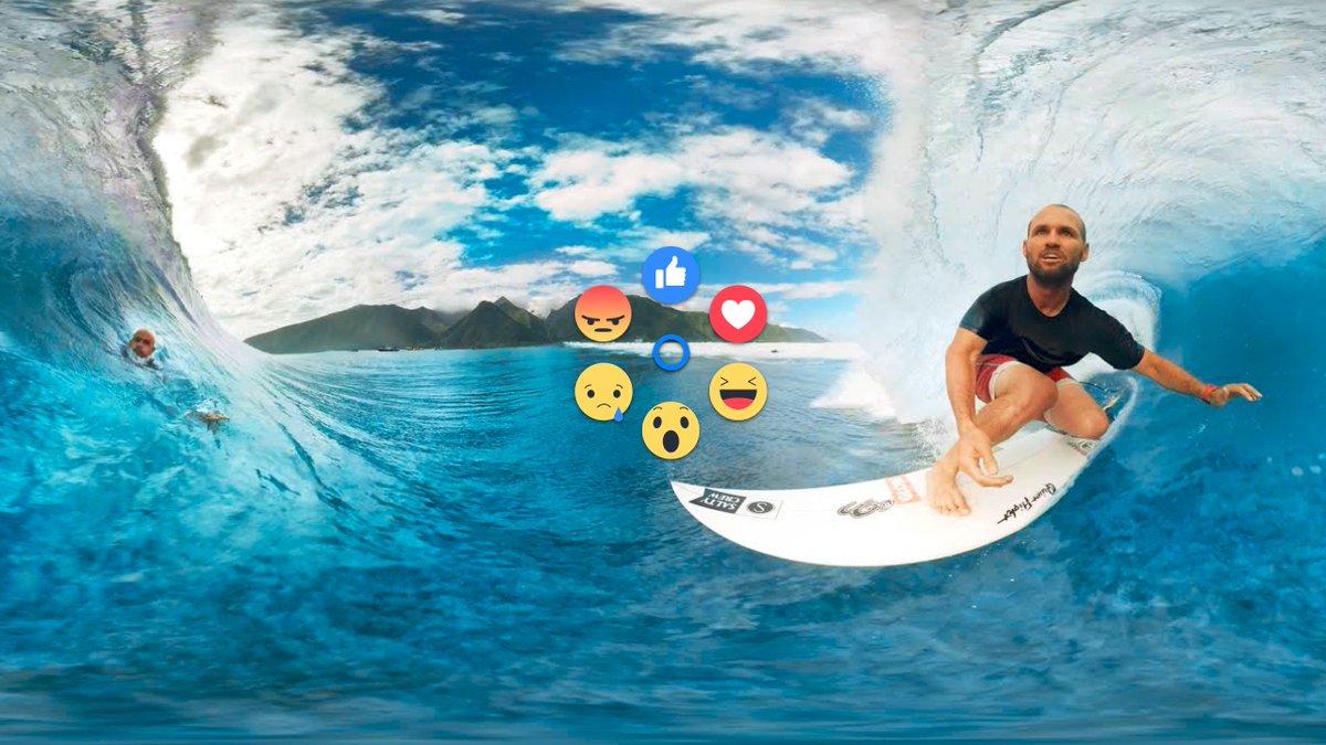 MetaQuestVR's tweet photo. Oculus Video now supports Reactions on all Facebook 360 videos in #GearVR! https://t.co/zHKWmF2zDa