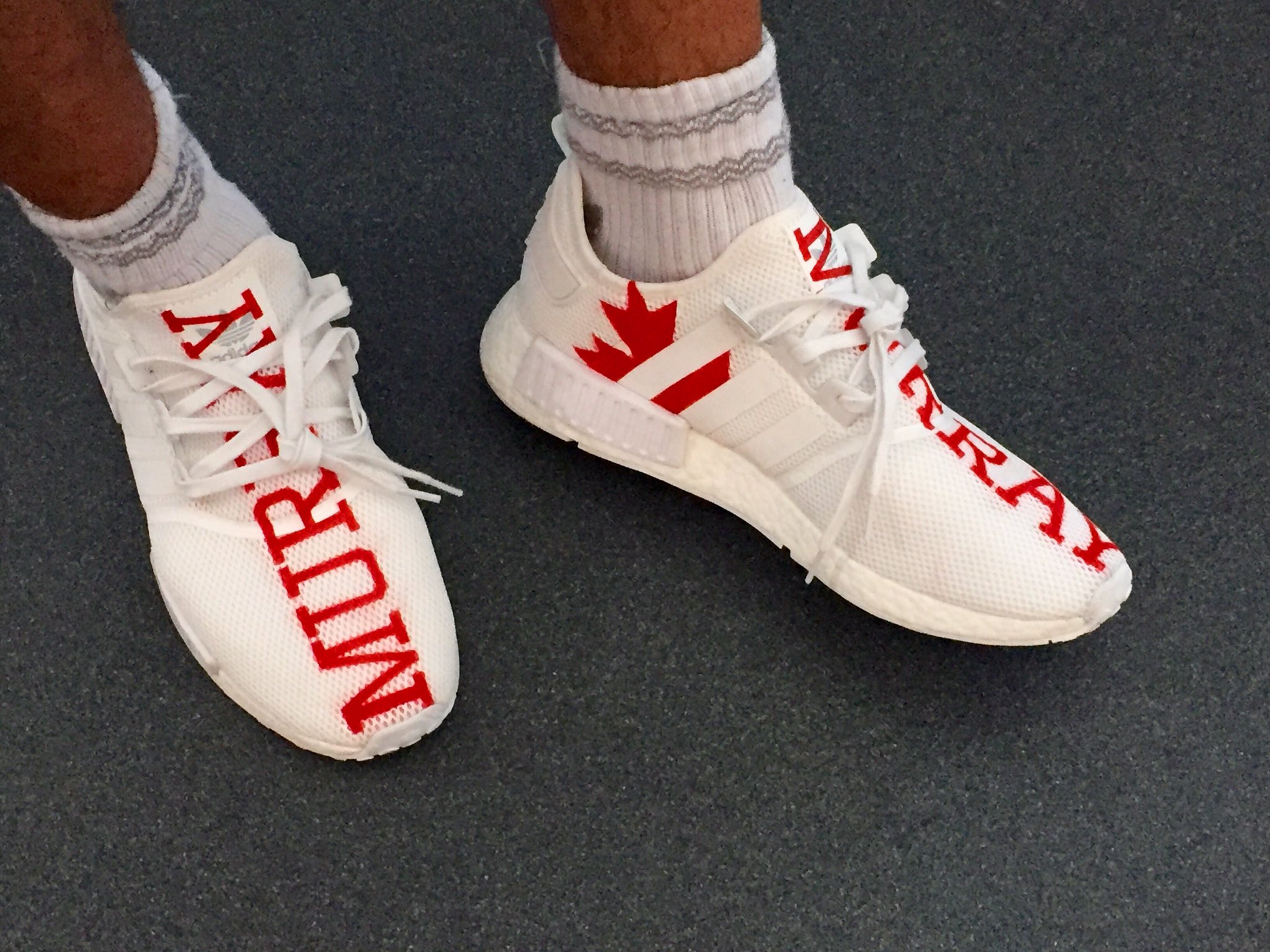 Jamal Murray shows off his new Canadianthemed adidas kicks Kentucky
