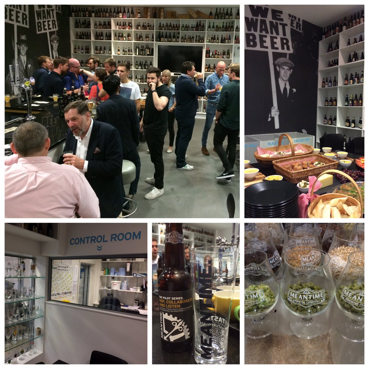 aftersunmatt's tweet photo. It's not a piss up in a brewery. It's a piss up in a control room. Cheers @MeantimeBrewing! #PilotNight preview https://t.co/M3TBg8Kvp3