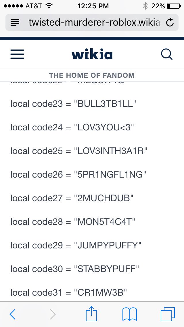 Twisted Code For Roblox