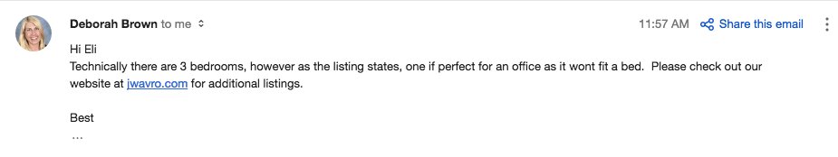 Bedroom without a bed... So it's a 2 bedroom with an office/den. #sfhousing #FalseAdvertising