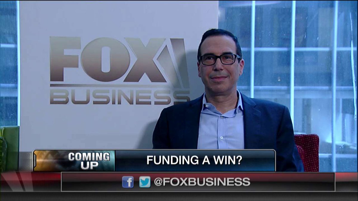 .<a href="/realDonaldTrump/">Donald J. Trump</a> National Financial Chairman Steve Mnuchin joins <a href="/LizClaman/">Liz Claman</a> next - tune in!