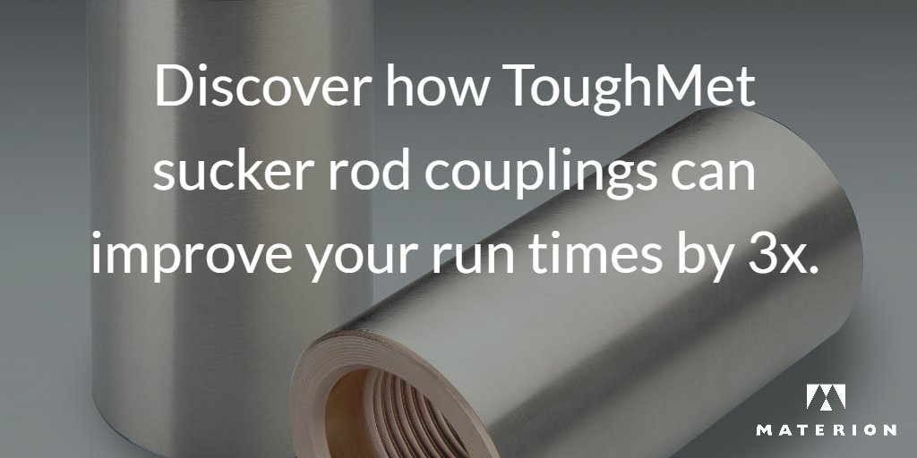 MaterionCorp's tweet photo. ToughMet sucker rod couplings are featured in the @WorldOil June issue. #SuckerRod https://t.co/jNN5M8qTVY https://t.co/WCL0Zi22vh