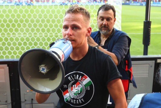 u1tramir's tweet photo. После матча #EURO2016 между Венгрией и Португалией Балаж Джуджак в ультровой майке заряжал на фанатском секторе! https://t.co/jPKlGjtUos