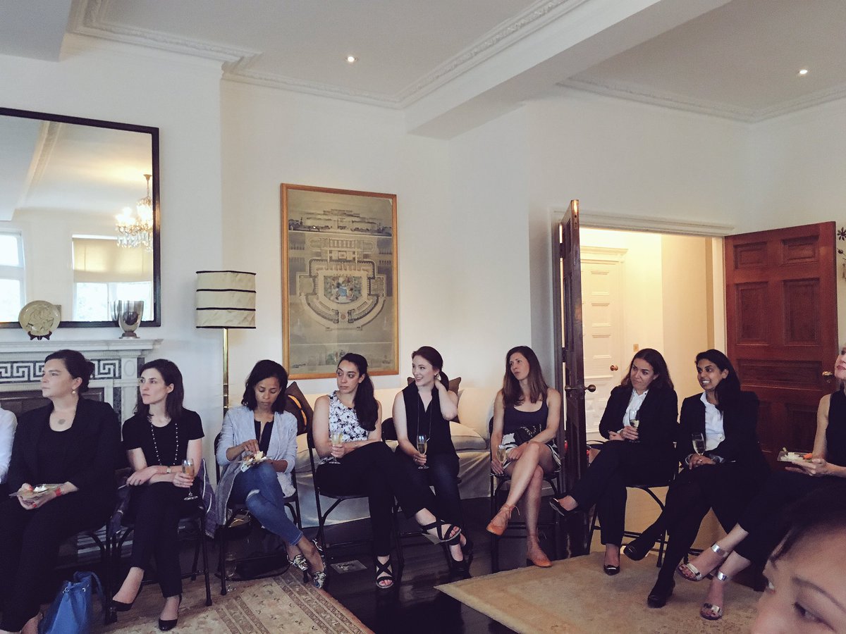 Great official #WomenAbroadforHillary kick-off tonight w/ <a href="/kategrussing/">Kate Grussing</a> <a href="/V_MAISONNEUVE/">Virginie Maisonneuve</a> #AbroadforHillary <a href="/mintimm/">Mini Timmaraju</a>