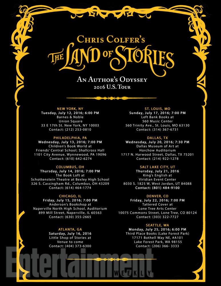 The Land of Stories 5 : Book Tour 2016 CllK1JGUkAEOuoP
