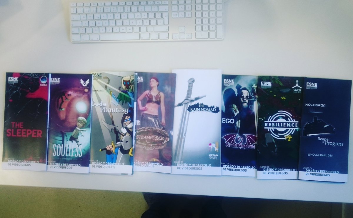 DamianPasero's tweet photo. Alucinando con los proyectos presentados en la #FeriaEmprendimiento de @esne_es de los alumnos de #videojuegos https://t.co/y8bkh2i0Q6