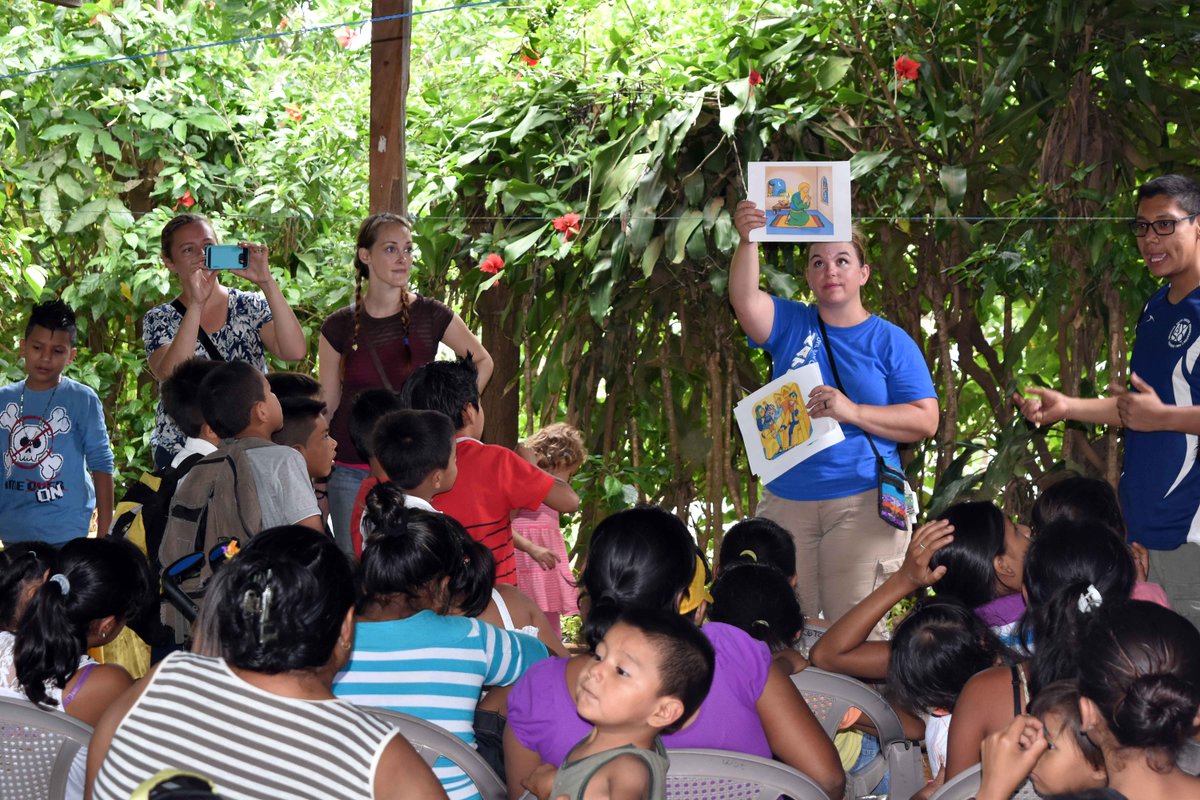 WOTC2016's tweet photo. The Chicken Coop Festival is going great! #chickendance #lalalalalala #vbs2016 #nicaragua https://t.co/2QZZo6cuJv
