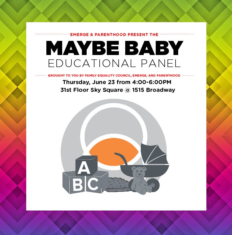 ViacomEmerge's tweet photo. Do you want kids? Or not? Already have? No problem! Come to 'Maybe Baby' to learn the makings of a modern family. https://t.co/DRxted84Le